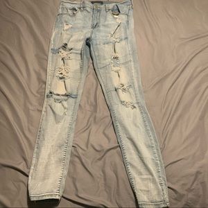 Aeropostale high waisted ripped jeans
